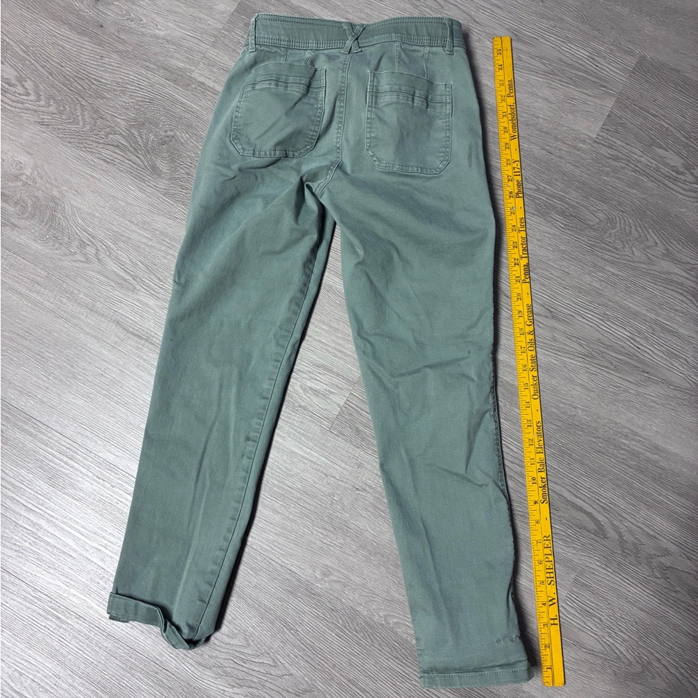 Democracy Sage Green Straight-Leg Utility Pants - Picture 5 of 5